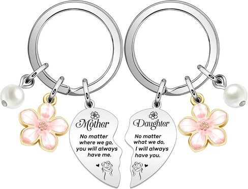 Mother's Day Keychain Mom Keychain Women Keychain Mother Daughter Matching Keyring Stepmom Gifts Newmom Gifts Mom Birthday Christmas Valentine's Day Gifts From Daughter in Saudi Arabia