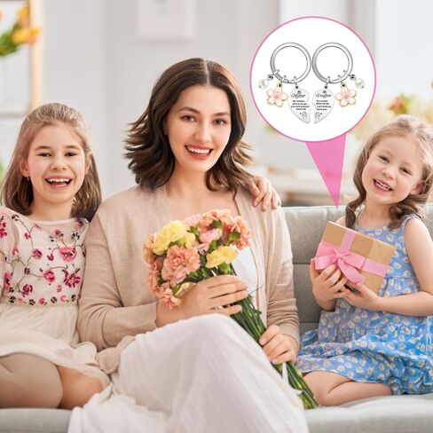 Mother's Day Keychain Mom Keychain Women Keychain Mother Daughter Matching Keyring Stepmom Gifts Newmom Gifts Mom Birthday Christmas Valentine's Day Gifts From Daughter in Saudi Arabia