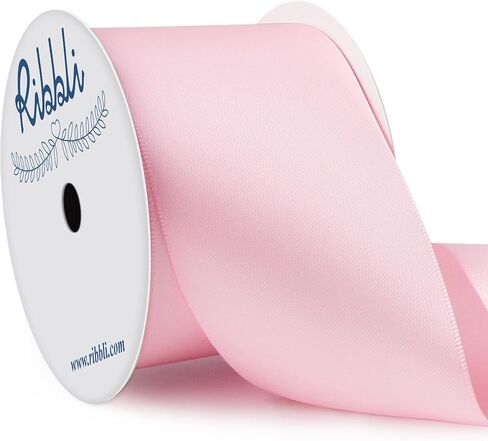 Ribbli Dusty Sage Satin Ribbon 4 Inch Wide Sage Green Ribbon for Wedding Chair Sash Grand Opening Ceremony Big Bows Gift Wrapping Floral Crafts Cake Decor-Double Faced Satin Continuous 10 Yards in Saudi Arabia