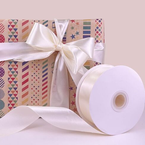 UOUYOO 1 1/2 Inch Royal Blue Satin Ribbon 50 Yards Fabric Ribbons Roll for Gift Wrapping Flower Bouquet Bows Bouquet Bridal Bouquets Wedding Invitations in Kuwait