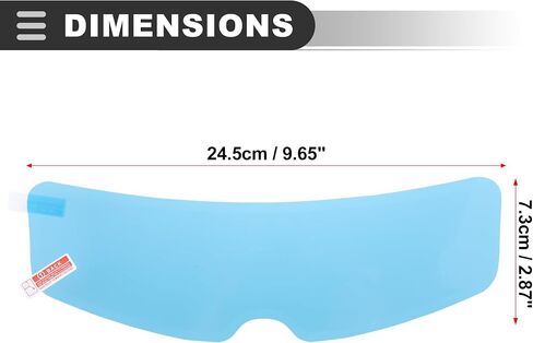 Motoforti Universal Anti Rain Patch, 9.65x2.87, PET, Clear, 4 Pcs in Saudi Arabia