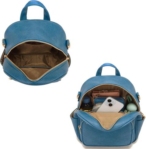 Idesort Small Backpack Purse for Women Girls Cute Backpacks Purse set with Wallet Convertible Shoulder bag CaramelBrown in Saudi Arabia