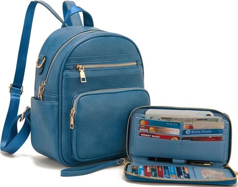 Idesort Small Backpack Purse for Women Girls Cute Backpacks Purse set with Wallet Convertible Shoulder bag CaramelBrown in Saudi Arabia