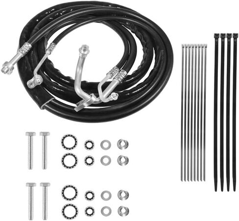 مجموعة خط التيار المتردد الخلفي AT34653 متوافقة مع 2007-2017 Chevy Traverse، GMC Acadia، Buick Enclave، Saturn Outlook Rear Auxiliary AC Kit استبدال خرطوم تكييف الهواء in Kuwait