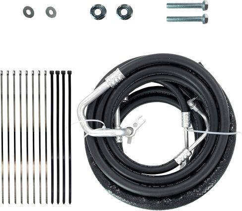 مجموعة خط التيار المتردد الخلفي AT34653 متوافقة مع 2007-2017 Chevy Traverse، GMC Acadia، Buick Enclave، Saturn Outlook Rear Auxiliary AC Kit استبدال خرطوم تكييف الهواء in Kuwait