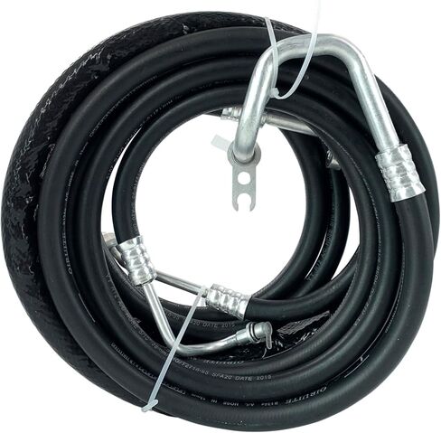 مجموعة خط التيار المتردد الخلفي AT34653 متوافقة مع 2007-2017 Chevy Traverse، GMC Acadia، Buick Enclave، Saturn Outlook Rear Auxiliary AC Kit استبدال خرطوم تكييف الهواء in Kuwait