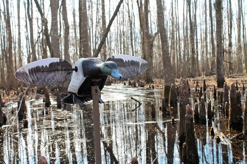 MOJO Elite Series Mini Mallard Spinning Wing Flexible Duck Decoy for Duck Hunting with Smoother, Quieter, Faster, and More User Friendly Decoy, Includes A Solid Component Housing, Hen in Saudi Arabia