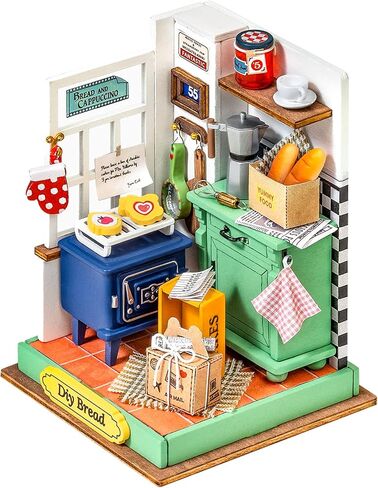 Rolife DIY Miniature Kit Mini Building Dollhouse Bedroom, Miniverse Lifestyle Mini Bookshelf Decoration, DIY Hobbies for Craftsman (Sweet Dream) in Saudi Arabia