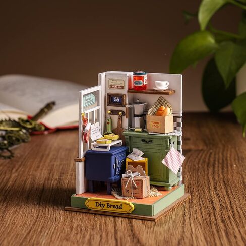 Rolife DIY Miniature Kit Mini Building Dollhouse Bedroom, Miniverse Lifestyle Mini Bookshelf Decoration, DIY Hobbies for Craftsman (Sweet Dream) in Saudi Arabia