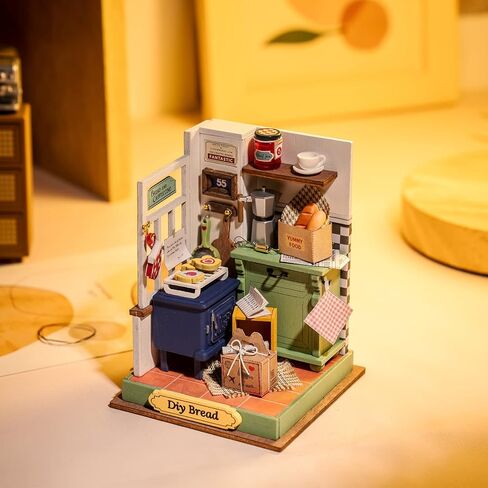 Rolife DIY Miniature Kit Mini Building Dollhouse Bedroom, Miniverse Lifestyle Mini Bookshelf Decoration, DIY Hobbies for Craftsman (Sweet Dream) in Saudi Arabia