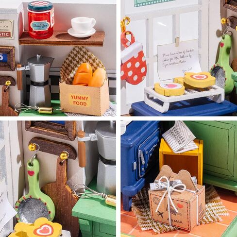 Rolife DIY Miniature Kit Mini Building Dollhouse Bedroom, Miniverse Lifestyle Mini Bookshelf Decoration, DIY Hobbies for Craftsman (Sweet Dream) in Saudi Arabia