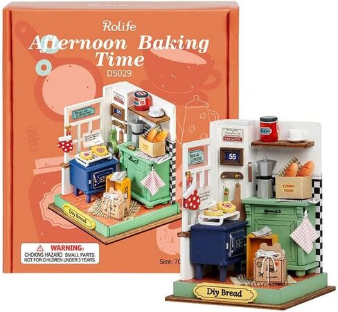 Rolife DIY Miniature Kit Mini Building Dollhouse Bedroom, Miniverse Lifestyle Mini Bookshelf Decoration, DIY Hobbies for Craftsman (Sweet Dream) in Saudi Arabia