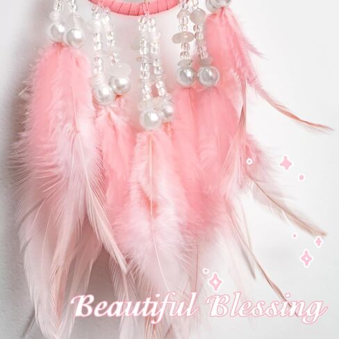Pink Dream Catcher Dream Catchers for Girls Kids Girls Bedroom Decor Dreamcatcher Unique Dream Catcher for Girls Teen Stocking Stuffers Girls Dream Catchers Car Accessories in Saudi Arabia