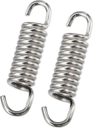 2 Pcs Motorcycles Universal Exhaust Pipe Spring 43mm 1.69" Stainless Steel Exhaust Pipe Spring Hook Modified Accessory Durable Material in Saudi Arabia