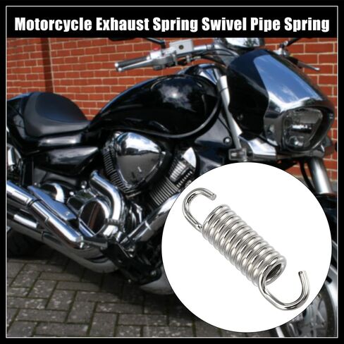 2 Pcs Motorcycles Universal Exhaust Pipe Spring 43mm 1.69" Stainless Steel Exhaust Pipe Spring Hook Modified Accessory Durable Material in Saudi Arabia