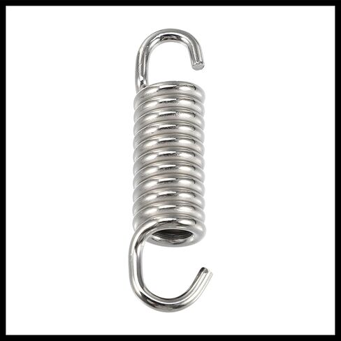2 Pcs Motorcycles Universal Exhaust Pipe Spring 43mm 1.69" Stainless Steel Exhaust Pipe Spring Hook Modified Accessory Durable Material in Saudi Arabia