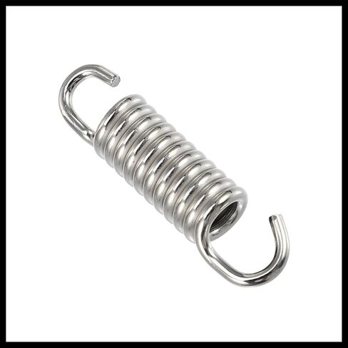 2 Pcs Motorcycles Universal Exhaust Pipe Spring 43mm 1.69" Stainless Steel Exhaust Pipe Spring Hook Modified Accessory Durable Material in Saudi Arabia