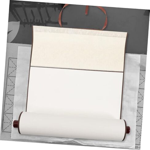 EXCEART 3pcs Blank Scroll Scroll Rice Paper Scrolls Painting Supply Calligraphy Scroll Paper Chinese Scroll Blank Paper Scrolls Blank Canvas Drawing Scrolls Handmade Paper White Four Feet in Saudi Arabia