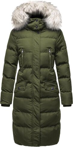 NUTEXROL Women's Winter Quilted Down Hooded Parka Jackets Thickened Warm Puffer Coat in Kuwait