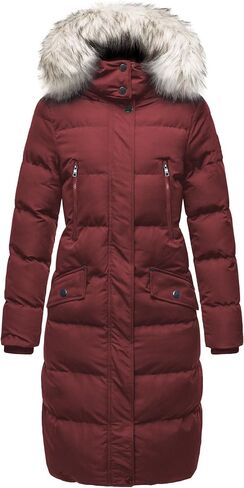 NUTEXROL Women's Winter Quilted Down Hooded Parka Jackets Thickened Warm Puffer Coat in Kuwait