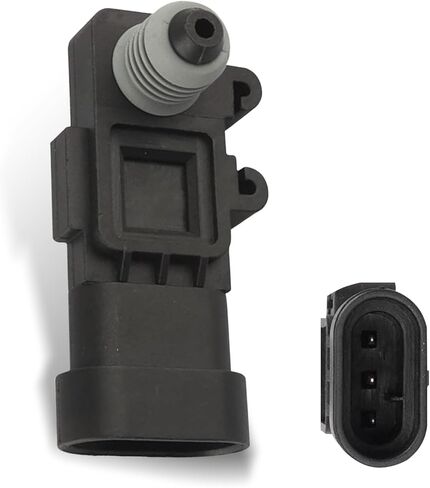 مستشعر ضغط خزان منفذ تنفيس بخار السيارة من Ajxn، تصميم متين مقاوم للماء، متوافق مع الجيل الثالث من دلفي، رقم OEM البديل #16238399، 9377680، 09377680، 16196060 (أسود) in Kuwait