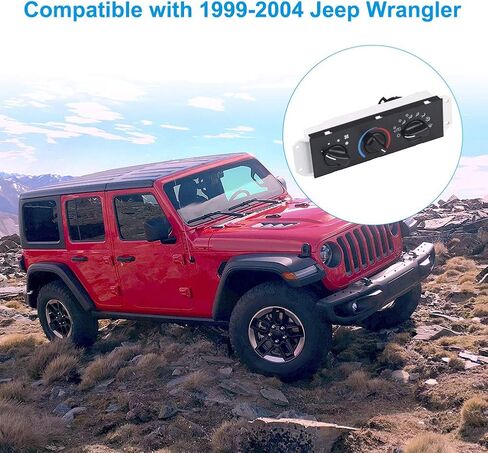 WATERWICH متوافق مع وحدة التحكم في المناخ HVAC سخان A/C AC لوحة التحكم في تكييف الهواء Jeep Wrangler 1999-2004 4.0L-L6 in Saudi Arabia