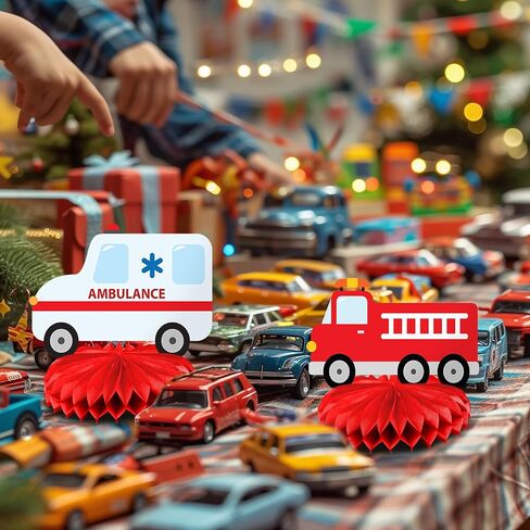 Transportation Party Decorations - Honeycomb Centerpieces for Transportation Birthday Decor - Transportation Table Decoration for Kids - Transportation Theme Décor in Saudi Arabia