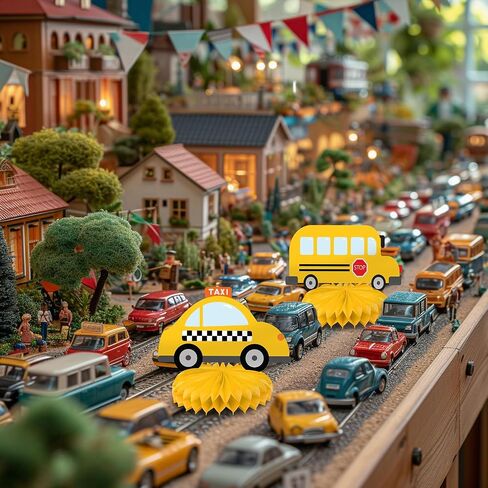 Transportation Party Decorations - Honeycomb Centerpieces for Transportation Birthday Decor - Transportation Table Decoration for Kids - Transportation Theme Décor in Saudi Arabia