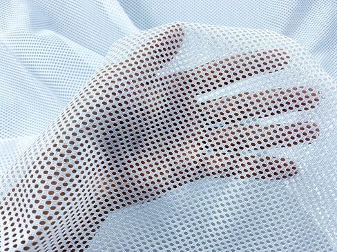 Mesh Fabric Netting Black Fabric Netting Soft Mesh Fabric for Sewing, Crafts，Shopping Bag, Backpack Pocket and Straps and Netting Clothes (Black(19×61INCH)) in Kuwait