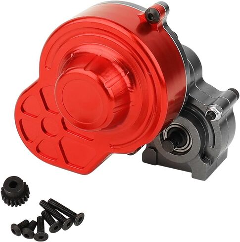 SCX10 Transmission Case Gearbox with Gear Set Axial SCX10 & SCX10 II 90047 RC Crawler Car Upgrade Part (Red) in Saudi Arabia