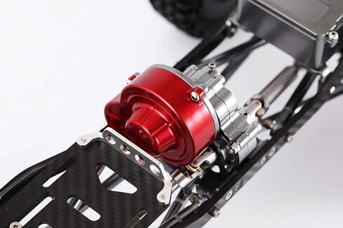 SCX10 Transmission Case Gearbox with Gear Set Axial SCX10 & SCX10 II 90047 RC Crawler Car Upgrade Part (Red) in Saudi Arabia