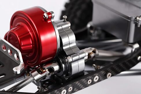 SCX10 Transmission Case Gearbox with Gear Set Axial SCX10 & SCX10 II 90047 RC Crawler Car Upgrade Part (Red) in Saudi Arabia