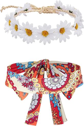Halloween Cosutme for Girls 2024, 60s 70s Decades Hippie Disco Outfits for Kids in Saudi Arabia