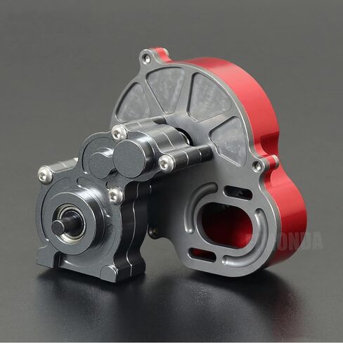 SCX10 Gearbox 48P All Metal Transmission Gearbox with Motor Gear/Protective Cover for 1/10 RC Rock Crawler SCX10 Truck Upgrade Parts SCX10 Upgrades (Transmission Gearbox A) in Saudi Arabia