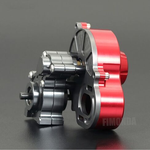 SCX10 Gearbox 48P All Metal Transmission Gearbox with Motor Gear/Protective Cover for 1/10 RC Rock Crawler SCX10 Truck Upgrade Parts SCX10 Upgrades (Transmission Gearbox A) in Saudi Arabia