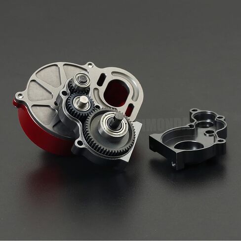 SCX10 Gearbox 48P All Metal Transmission Gearbox with Motor Gear/Protective Cover for 1/10 RC Rock Crawler SCX10 Truck Upgrade Parts SCX10 Upgrades (Transmission Gearbox A) in Saudi Arabia