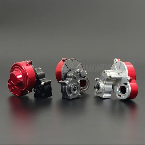 SCX10 Gearbox 48P All Metal Transmission Gearbox with Motor Gear/Protective Cover for 1/10 RC Rock Crawler SCX10 Truck Upgrade Parts SCX10 Upgrades (Transmission Gearbox A) in Saudi Arabia