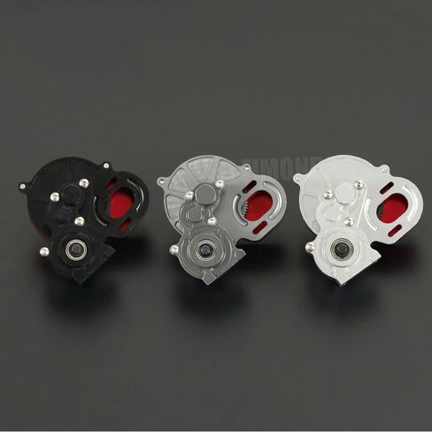 SCX10 Gearbox 48P All Metal Transmission Gearbox with Motor Gear/Protective Cover for 1/10 RC Rock Crawler SCX10 Truck Upgrade Parts SCX10 Upgrades (Transmission Gearbox A) in Saudi Arabia