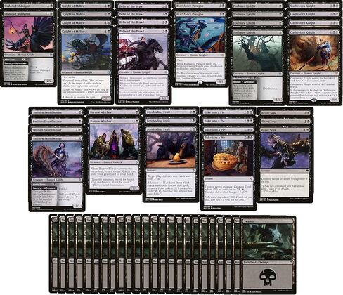 مجموعة المخلوقات السوداء - الفارس - القوي - القانوني الحديث - المصمم خصيصًا - السحر التجمع - MTG - 60 بطاقة! in Saudi Arabia