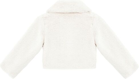 Lilax Girls Faux Fur Bolero Shrug Button Closure Cozy Jacket in Kuwait