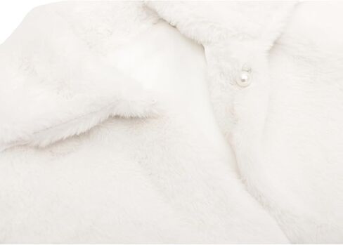 Lilax Girls Faux Fur Bolero Shrug Button Closure Cozy Jacket in Kuwait