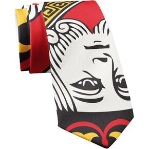 King Of Hearts Tie Funny Playing Card Graphic Necktie