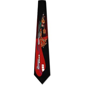 Christmas Plane Ride Tie - Men's Holiday Necktie