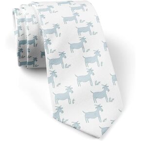 ( Goats On ) Fashion Novelty Necktie, Conversation Neckwear Ties Great for Party and Events