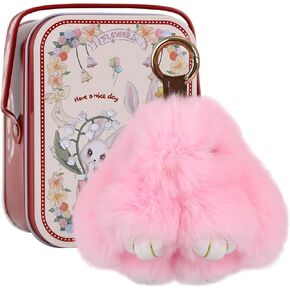 Bunnylulu Keychain, Bunnylulu, Bunny Keychain Plush With Exquisite Box, Bunny Lulu Keychain for Christmas Gifts