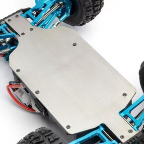 Metal Skid Plate for Hyper Go H14BM, 14209, 14210 1/14th RC Buggy Upgrades | Metal Chassis Guard