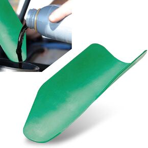 1 PC Flexible Draining Oil Funnel, Foldable Reusable Spill-Free Oil Funnel, 14.56" x 6.69" Draining Funnel Tool, Univeresal for Most Cars, Trucks, Motorcycles, Mower (Green)