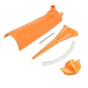 Crankcase Fill Funnel Oil Filter Funnel Set Primary Case Oil Fill Funnel Compatible with Harley Orange 3 Pcs