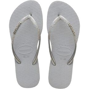 Havaianas Kids Slim Glitter Flip Flops - Spring and Summer Glitter Sandals for Kids - Ice Grey, 10C little kid in Kuwait