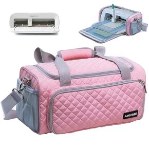 AMOIGEE Carrying Case Compatible with Cricut Joy Xtra Smart Cutting Machine, Full Open Cricut Case with Pockets for Cricut Accessories, Cricut Tools(Patent Pending)